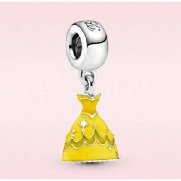 PANDORA Disney Princess Belle Dress Charm - Picture 1 of 2